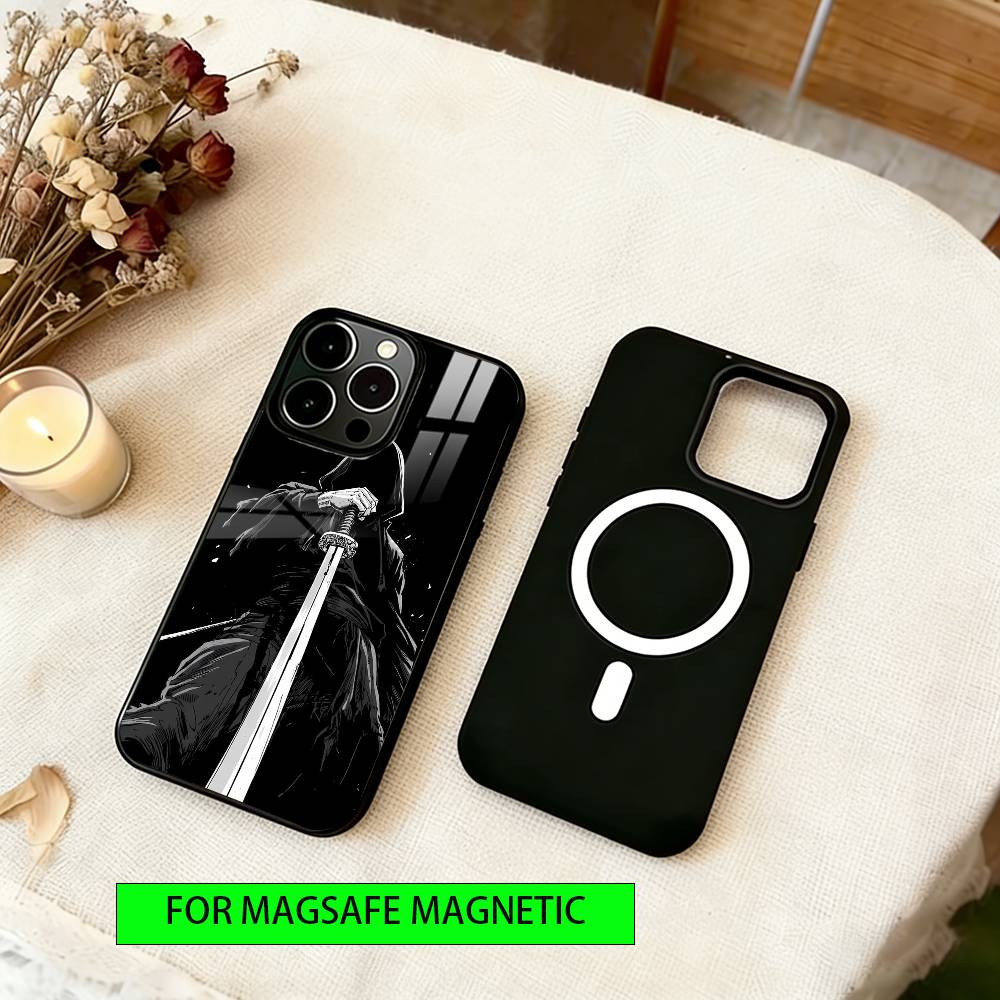 Japanese Bushido Samurai Phone Case For iPhone17,16,15,14,13,12,11 Plus,Pro Magnetic For Magsafe Wireless Charging