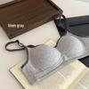 Reggiseno Push-Up in Cotone Wireless da Donna - Comodo, Traspirante, Design Anti-Caduta