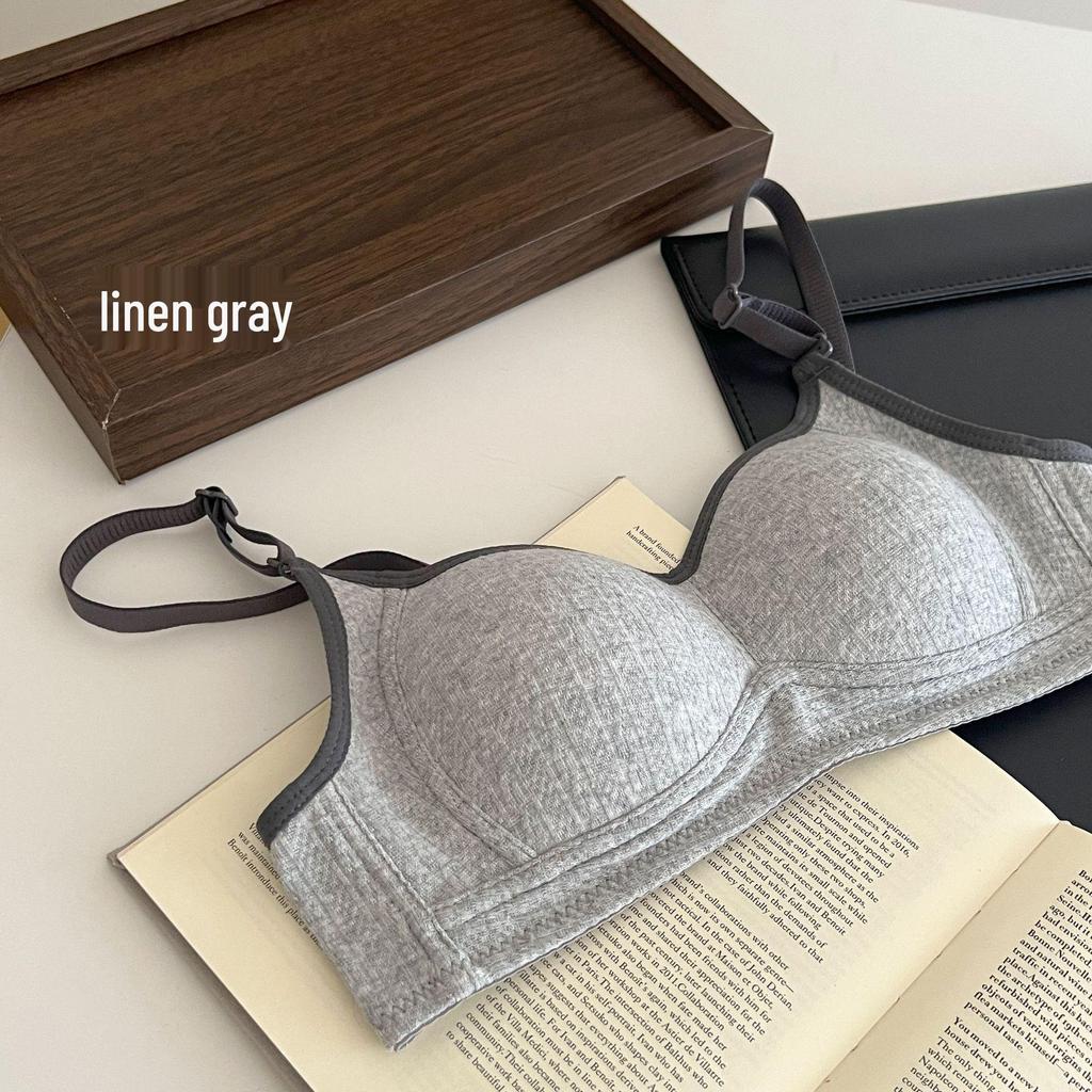 Reggiseno Push-Up in Cotone Wireless da Donna - Comodo, Traspirante, Design Anti-Caduta