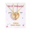 Bobisty Friendship Necklace for 2 Best Friend Necklaces Matching Pendant BFF Necklace for 2 Sister Magnetic Split Heart Necklace