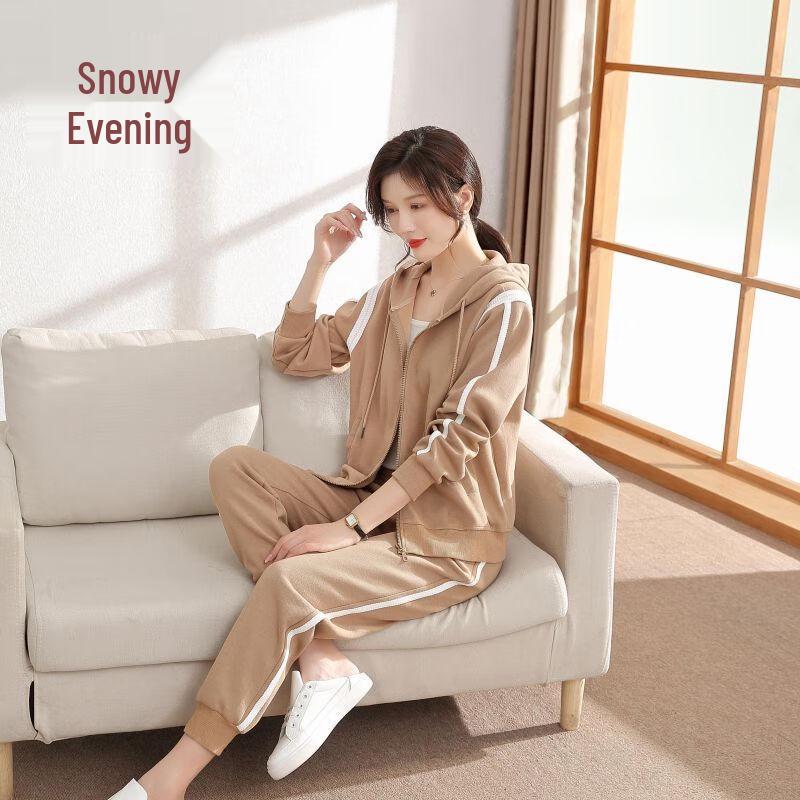 XUEXI Women's 2025 Autumn Hooded Sportswear Set