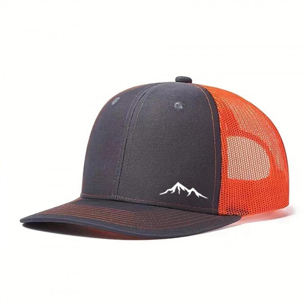 

Adjustable Mesh Duckbill Cap Breathable Snapback Hat Fashion Trucker Hat Fishing Style 4