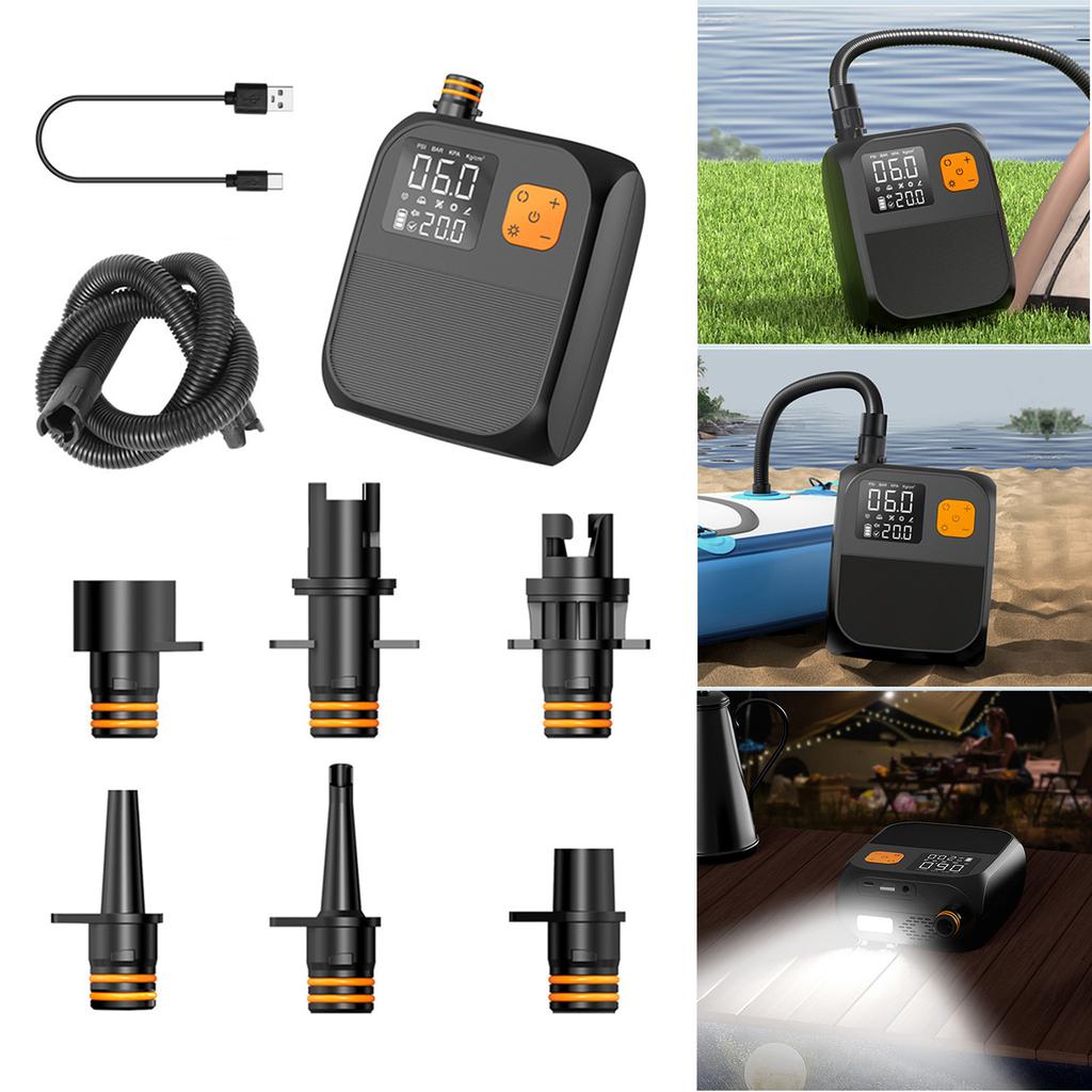 Electric Paddle Board Pump Rechargeable SUP Pump Portable Electric Pump for Paddle Board Inflatable Boats