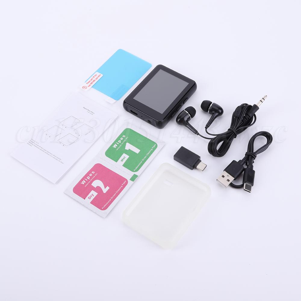 HiFi MP3 Player Music Speaker Full Touch Screen Student Walkman Bluetooth 5.3 MP3 Music Player with Speaker/FM Radio/Recording