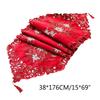 24TE Christmas Table Runners Dresser Scarves Unique Embroidery Design Excellent Gift