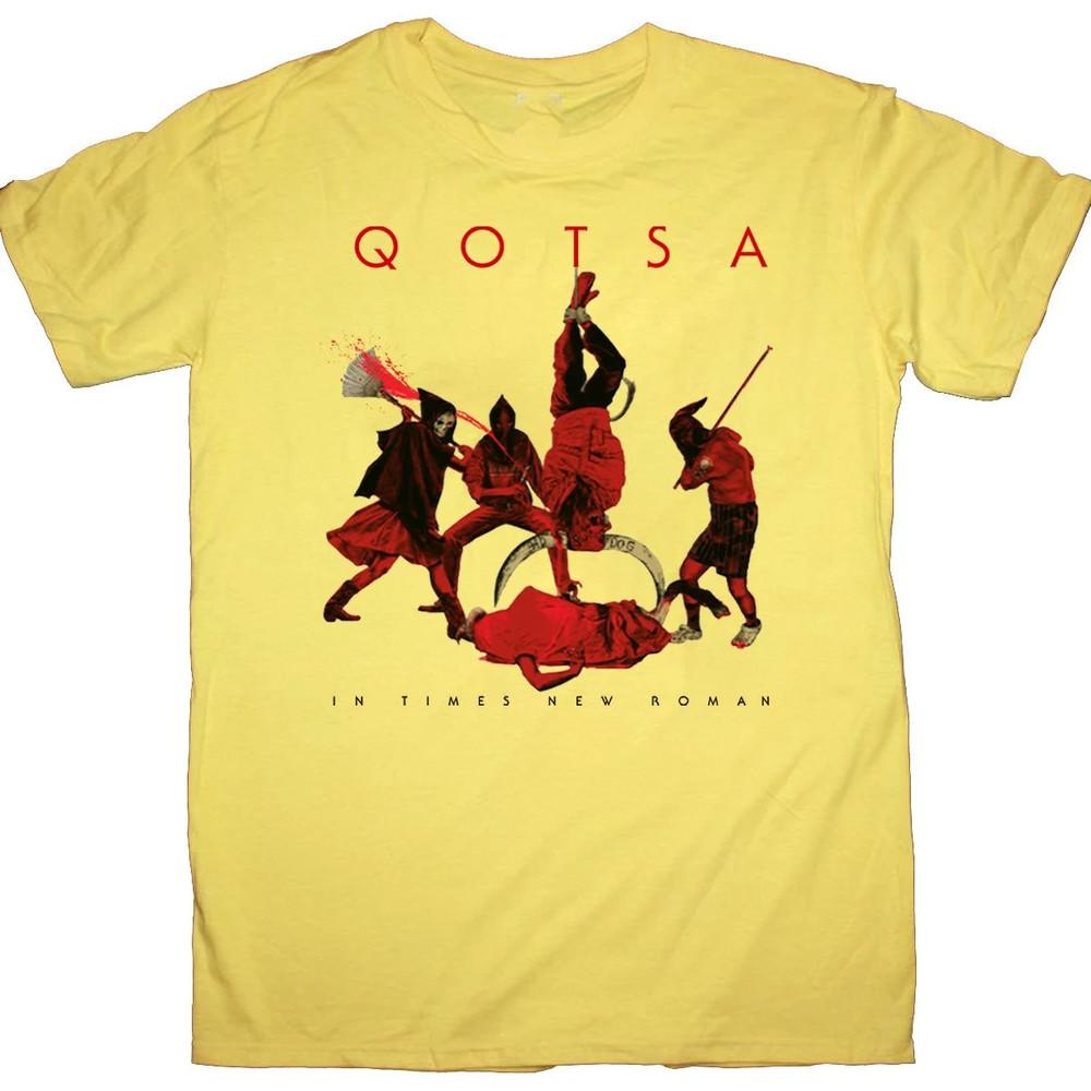 Queens of the Stone Age in Times New Roman Yellow All Size S-5Xl Shirt AC1966 Unisex T-Shirt L