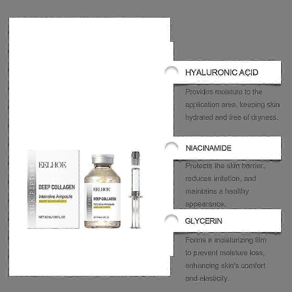 1-3set Deep Collagen Silk Peptide Intensive Lifting Ampoule Tighten Skin Elasticity Enhanced Reduce Fine Lines and Wrinkles Face Serum!ZZ59 S06