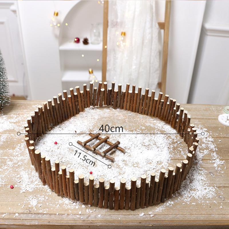 Feiertags-Tischschmuck Weihnachts-Atmosphärendekorationen Weihnachts-Holzhaus-Anhänger, die Licht aussenden können Kreatives Handwerk