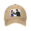 The Vampire Diaries Damon Salvatore And Elena Denim Fabric Cap Casual Baseball Caps Adjustable Hat Summer Unisex Baseball Hats