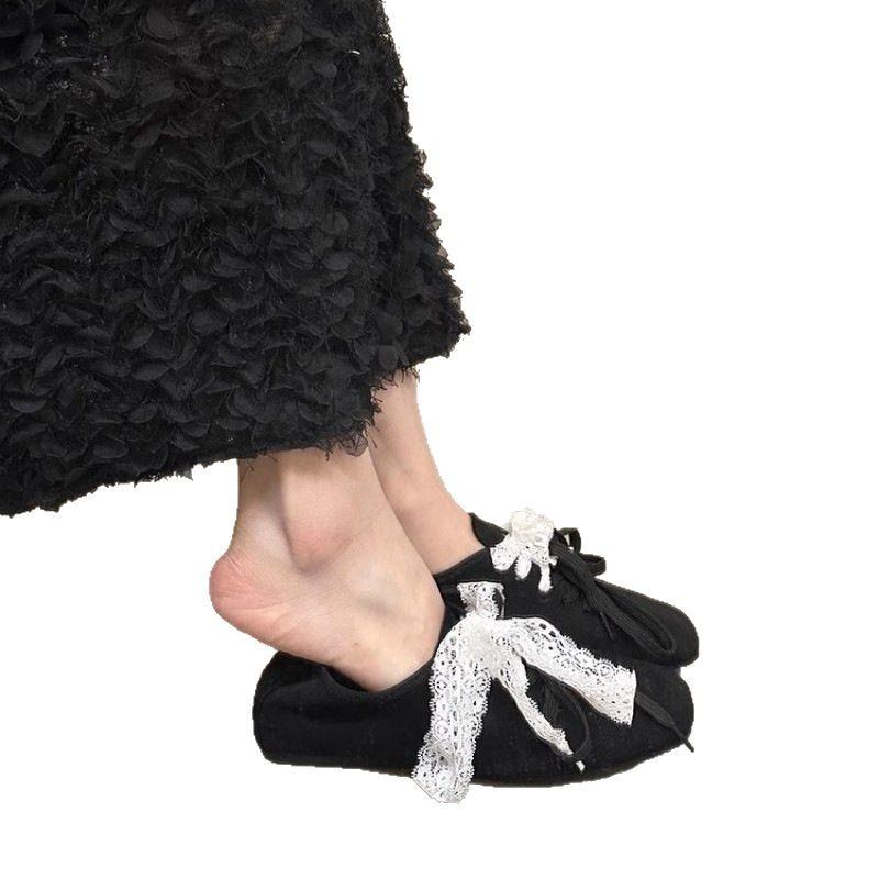 Nisjedesignfølelse retro firkantet tå brune loafers enkeltsko dames vår ballettstil innvendig høydeøkning vår og høst plattformsko