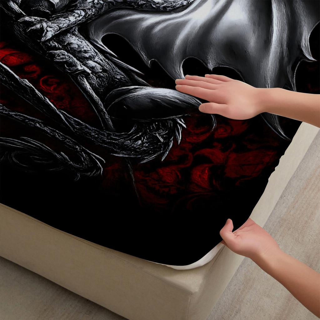 1pc Magic World Dragon 3D Fitted Sheets Boys Girls Twin Queen Size Bed Kids Adult Fashion Home With No Pillowcases