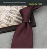 Men's Formal Wine Red Wedding Tie - 8CM Hand-Tied Groom Suit Accessory