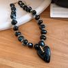 Beads Beaded Necklace Bohemian Style Pendant Jewelry New Heart Pendant Necklace  Party Accessory