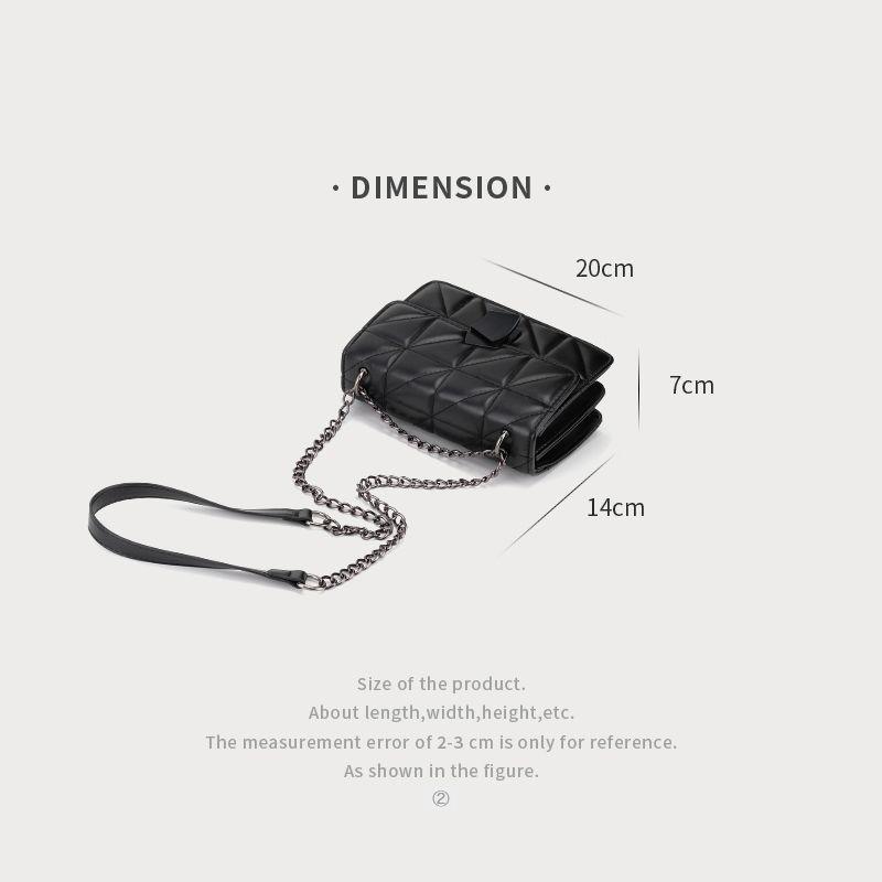 Small square bag new trendy fashion versatile summer mini chain small bag shoulder messenger bag women