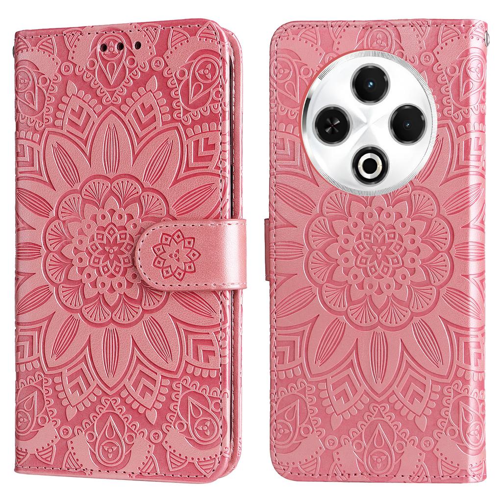 Für TECNO Spark 30 4G Hülle Sonnenblumen-Prägung Leder Brieftasche Handyhülle