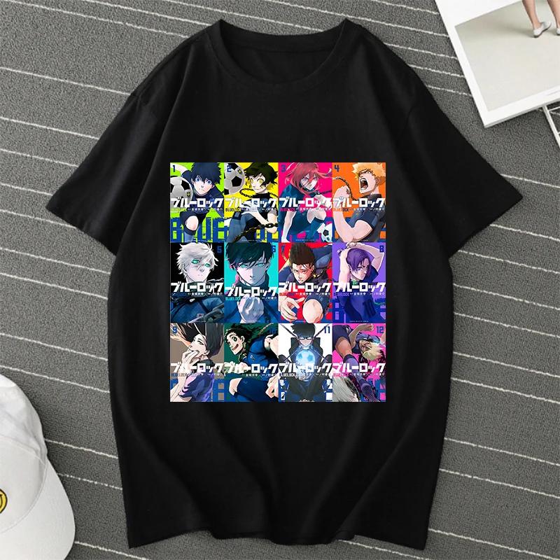 BLUE LOCK Yoichi Isagi Manga Tričko Retro Hip Hop Unisex Tričko Streetwear Grafická Trička BLUE LOCK Nadměrná Trička Topy