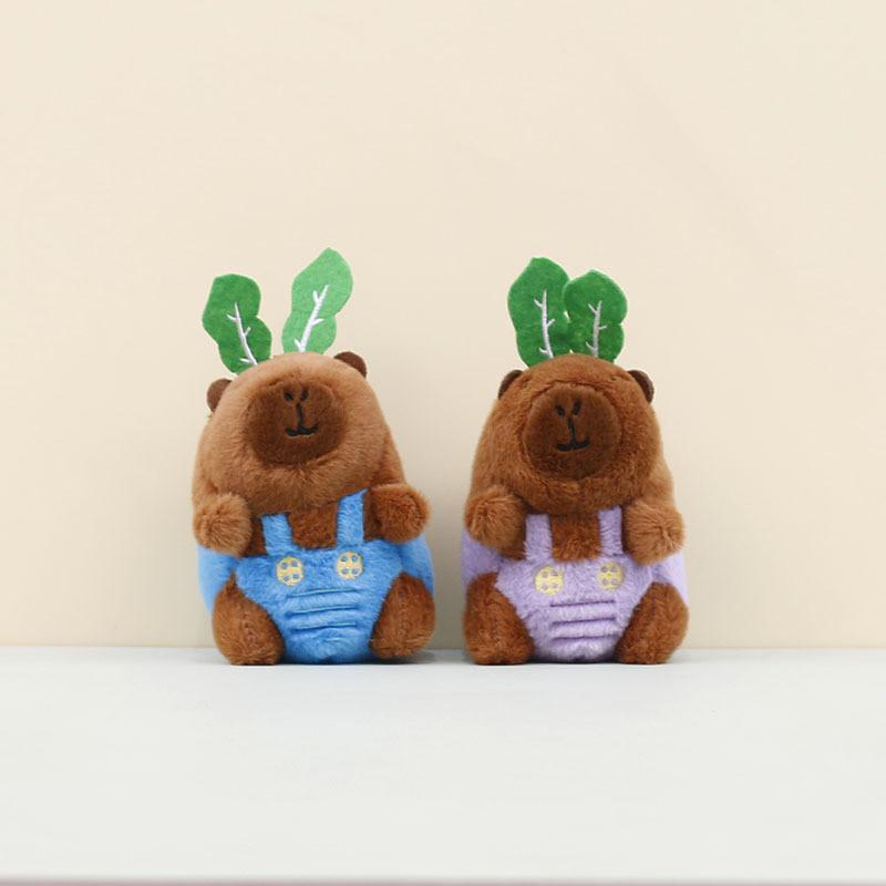 Adorable Capybara Plush Keychain Cute Soft Toy Bag Charm 12cm Stuffed Animal