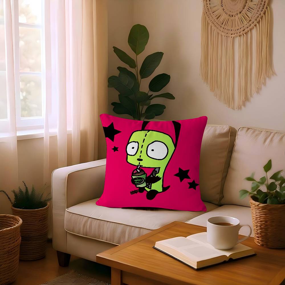 I-Invader Z-Zim Pillow Gift Home Office Decoration Bedroom Sofa Car Cushion Cover Case 45x45