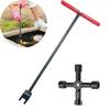 Heavy Duty Threaded Water Meter Key Sturdy Steel Valve Shut Off Spanner  Water Meters