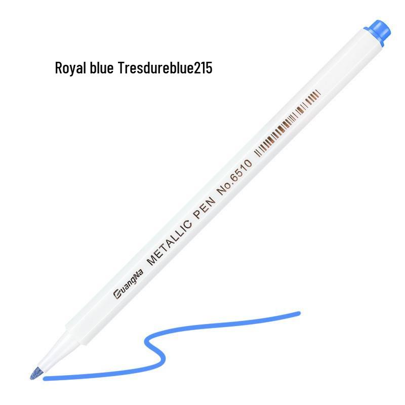 Guangna 6510 Metallic Signature Pen - Hard Tip Watercolor & Outline Pen for Drawing & Design