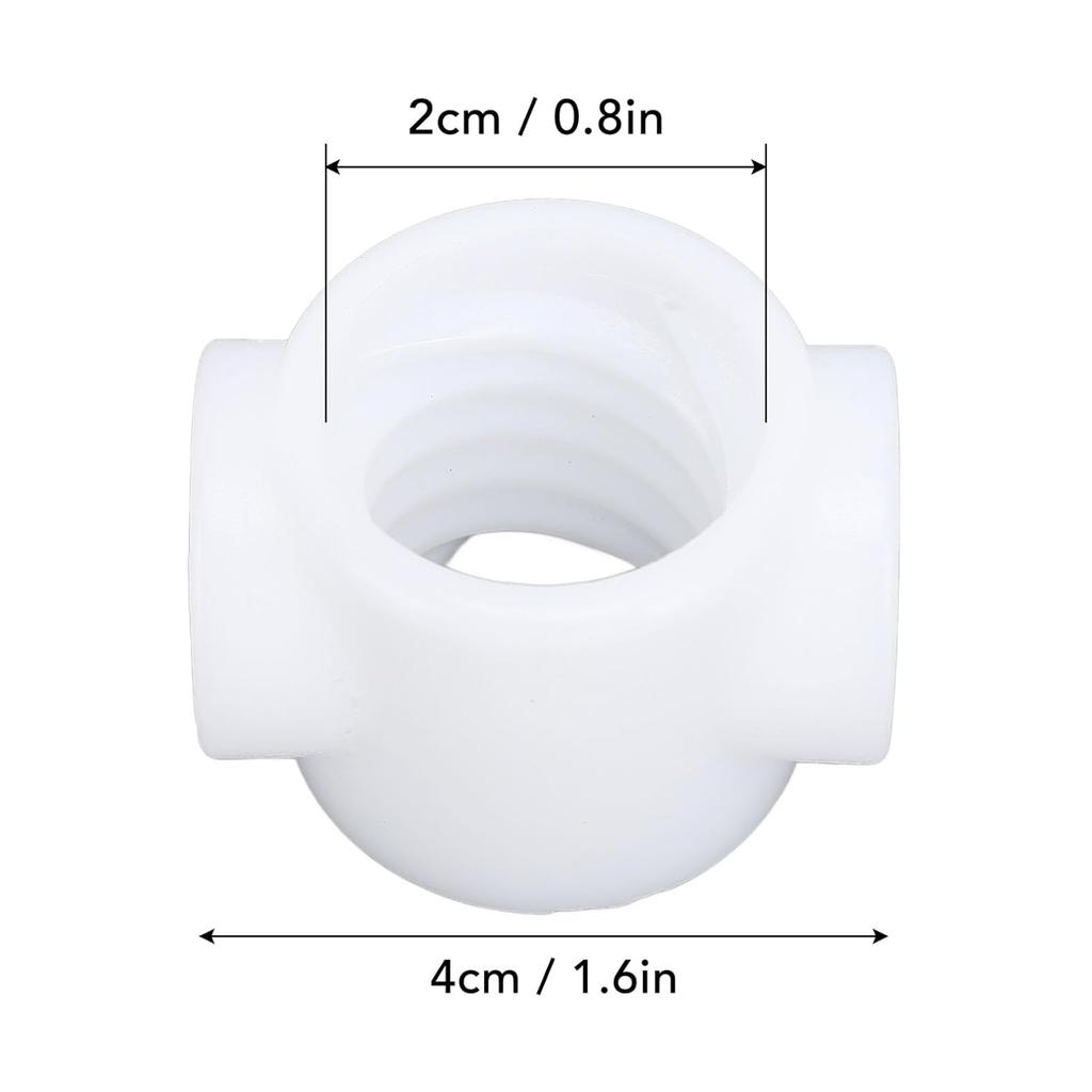 0.8x1.6in White Plastic Trolley Nut for LA500 Replacement Spare Part for K75 39337 Kit