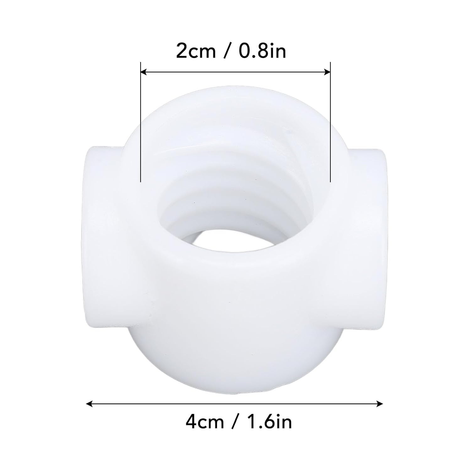 

0.8x1.6in White Plastic Trolley Nut for LA500 Replacement Spare Part for K75 39337 Kit