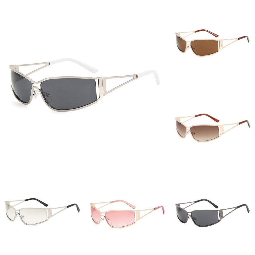 Europen Retro Narrow Frame Sunglasses With Uv400 Protection For Outdoor Activities And Parties