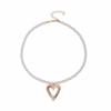 European & American Style Geometric Heart Pendant Necklace - Simple, Creative, Versatile Women's Beach Style Accessory
