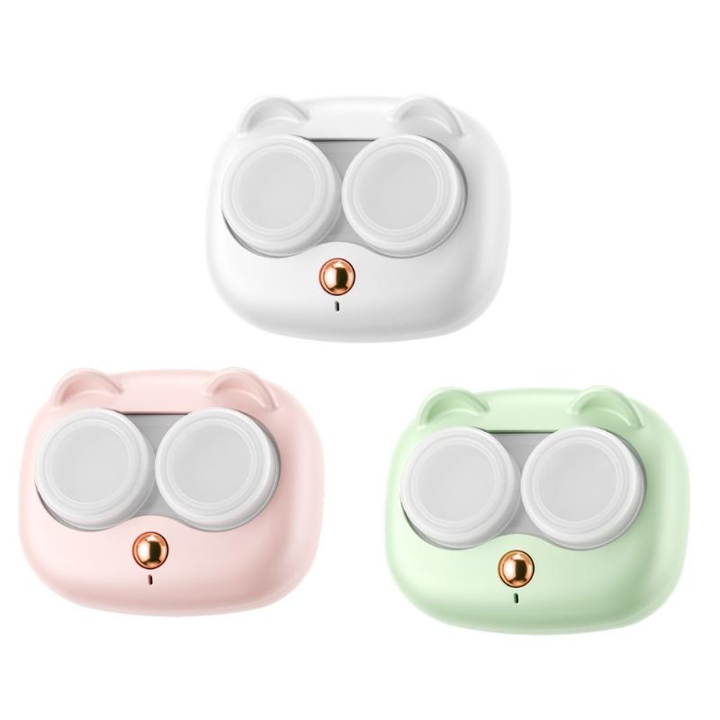 Portable Contact Lenses Cleaner Auto Vibration Machine Self Cleaning Washer Daily Use Container Soak Storage