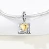 Original 15th 16 18 20 21 Anniversary Birthday Wedding S925 Silver Bead Pendant DIY Jewelry Gifts for Her