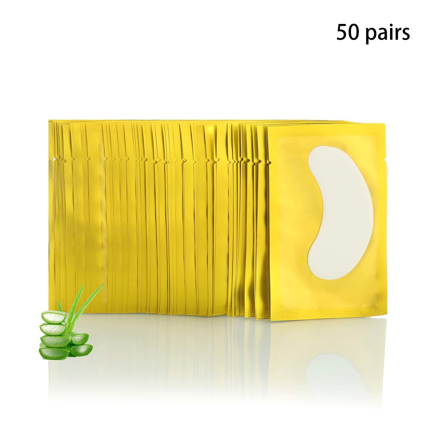 

50 пар в упаковке Патчи для глаз под глазами Принадлежности для наращивания ресниц Инструменты для макияжа Таблетки для патчей для наращивания ресниц Гелевые подушечки для капсул для ресниц