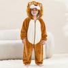 Kleinkind Kinder Flanell Tierkostüm Warmer Schlafanzug Overall für Jungen Mädchen