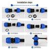PE Water Pipe Quick Fittings Set: Union, Tee, Elbow, Switch for Irrigation