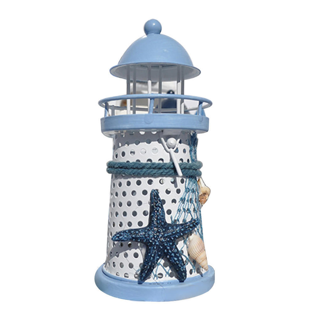 Hierro forjado Faro vela titular innovador ornamento Home Office Decor Hierro forjado Faro vela titular innovador ornamento Home Office Decor