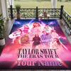 Custom Text Printed Rug Taylor Swift Non Slip Floor Carpet For Home Room Decor