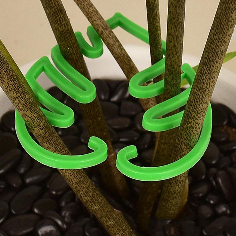 1/2/4Pcs Plant Fixing Clips Plastic  Climbing   Support Frame For Alocasia Monstera Vine  Monstera Shape Plant Fixing Clamp