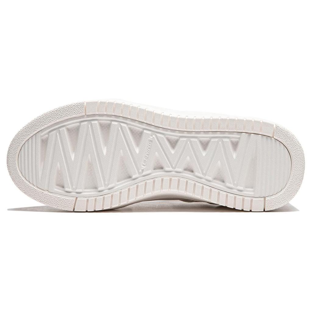 Li Ning Cheese Versatile Comfortable Simple Thick Sole Height Increasing Non-Slip Wear-Resistant Low-Top Skate Shoes Women sneaker AGCU104-2