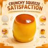 Adults Stress Ball 1/2Pcs Relief Crunchy Pudding Toy Fake Caramel Squeeze Hand Exercise Simulated Dessert Sensory Fidget Gift for Kids Anxiety Toy