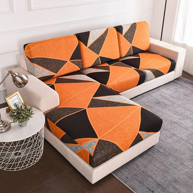 

Эластичные чехлы на диванные подушки с принтом тропических листьев, чехол на сиденье дивана, защита для мебели, чехол на сиденье стула для гостиной, съемный Normal Size (S)-1pc