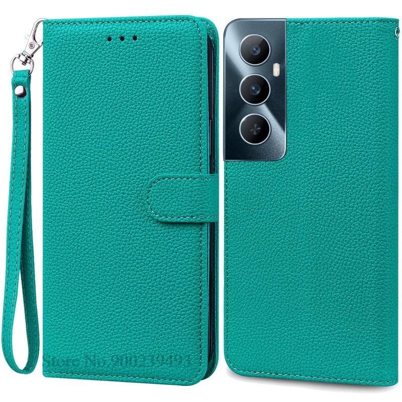 Per Realme C65 Custodia Portafoglio in Pelle con Patta Custodia per Telefono Per Realme C65 4G Coque Fundas Per Oppo Realme C65 Custodia per Telefono