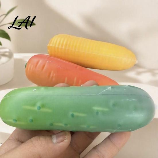 Soft Pu Toy, Realistic Toys Simulation Vegetable Squeeze Cucumber Corn Carrot Banana Fidget