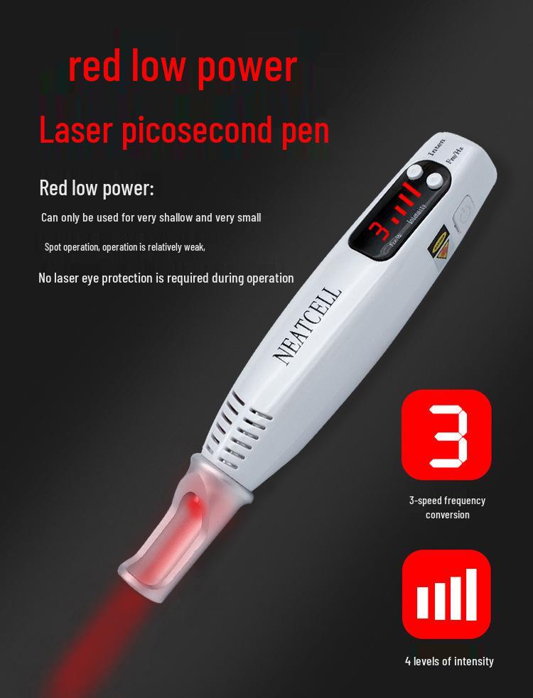 

Rechargeable Blue Light Picosecond Laser Pen for Spot Removal and Eyebrow Washing - Handheld Beauty Instrument EU Standard