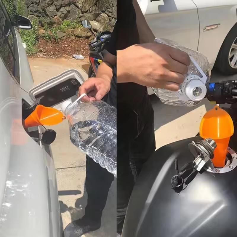 1/3/5pcs Car Refueling Longer Funnel Long Stem Auto Oil Funnels Anti-splash Car Motorcycle Gasoline Oil Fuel Filling Repair Tool