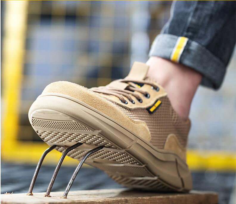 Safety Shoes Man for Work Man's Safety Working Shoes Working Lightweight Work Wear Industrial Security-Protection