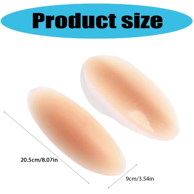 2Pcs Silicone Adhesive Calf Pads for Leg Shaping and Correction Invisible Soft Leg Patches for Crooked or Thin Legs