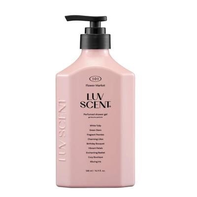 LUV SCENT ג'ל רחצה שוק הפרחים צבעוני 500 מ"ל