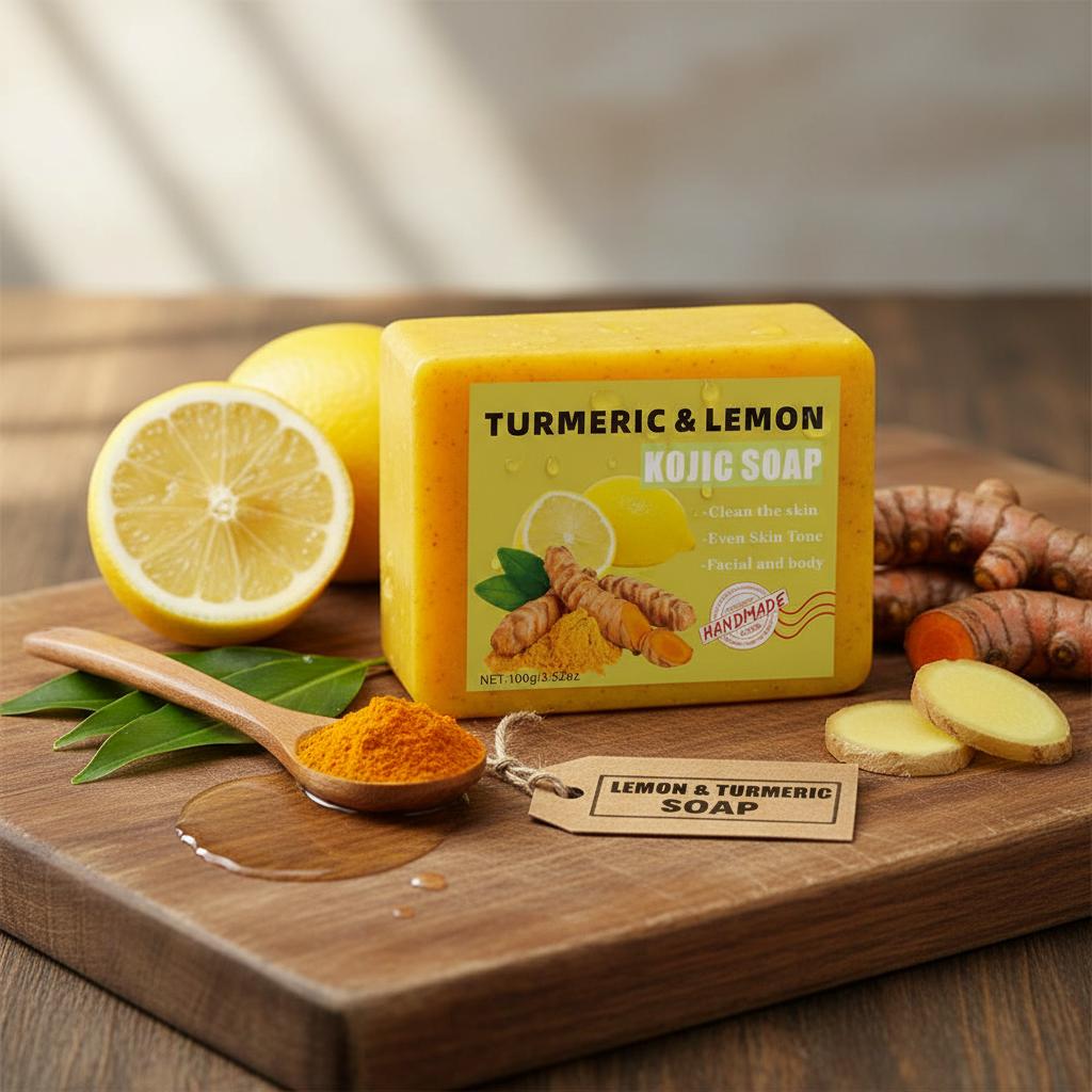Turmeric Soap Face Cleansing Anti Acne Lightening Face Whitening Skin Remove Pimples Moisturizing Skin For All Skin Types