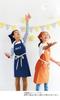 Rep Lisa Kids Apron Bandana Drawstring Bag Blue + + Set,
