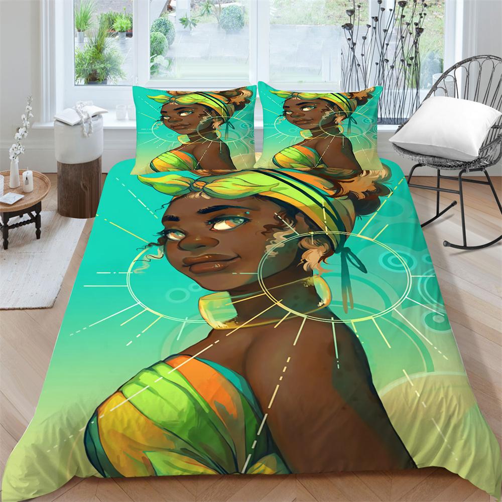 Home Textiles Bedding Girl Quilt Cover Bedding Set 3D Cartoon Duvet Cover Comfortable Bedclothes Microfiber Quilt Cover