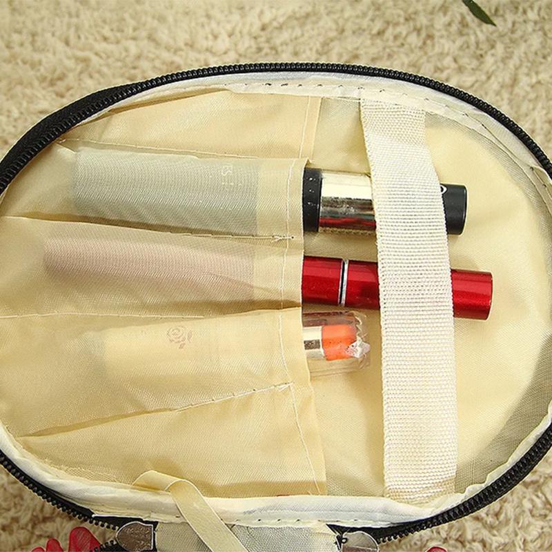 Tragbare Reise-Toilettenartikel-Make-up-Kosmetiktasche, Organizer-Halter, Handtasche